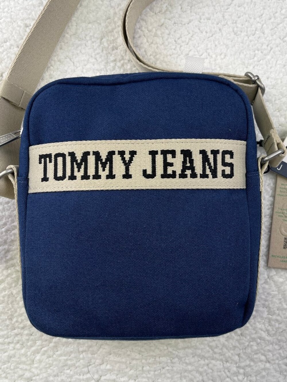 TOMMY JEANS Retro Cool Reporter Crossbody Bag Blue Festival Shoulder Utility NWT